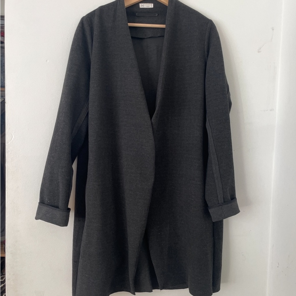 GF Gray Spring Coat with Relaxed Fit
